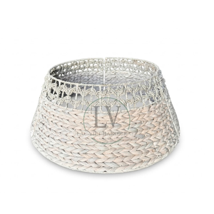 Nuevo Diseño: Cesta de Jacinto de Agua Estilo Rústico para el Base del Árbol de Navidad, Decoración Navideña de Vietnam - Product Image 1