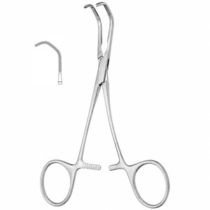 Pince de Coarctation COOLEY à Manches Angulées, Mâchoires de 1,5 po, 6,75 po (17,1 cm), Cardiothoracique ZETOMEDPRO - Product Image 5