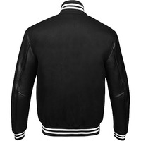 Veste de baseball universitaire personnalisée pour l'hiver avec broderie sur le devant, fabricants en gros