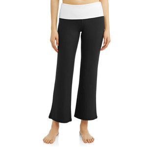 Pantalon cargo taille haute pour femme, coupe large, couleur unie, taille élastique, coupe ample, longueur cheville, respirant, en molleton tissé, avec braguette zippée - Product Image 5