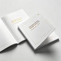 Brochures, catalogues et manuels d'entreprise personnalisés imprimés en usine, formats A4/A5/A6, livrets pliés, couverture rigide mate