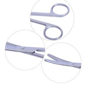 Ciseaux chirurgicaux professionnels droits et courbés en acier inoxydable, manuels et réutilisables pour usage hospitalier - Fournitures chirurgicales de haute qualité - Product Image 4