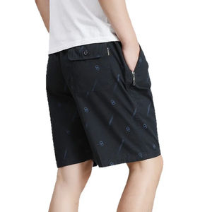 Pantalones Cortos de Playa Casuales de Algodón para Hombre, Pantalones Cortos de Cintura Elástica para el Hogar, Pantalones de Cinco Puntos, Cómodos y Transpirables de Algodón Puro para Verano - Product Image 5