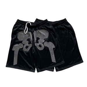 กางเกงขาสั้นจ็อกเกอร์ลำลองเอวยางยืดผ้าไนลอน/คอตตอนเฟรนช์เทอร์รี่สำหรับฤดูร้อนสไตล์สตรีทแวร์ผู้ชาย - Product Image 2