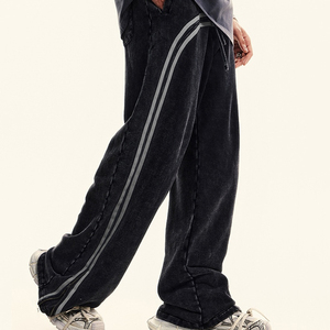 Pantalon de survêtement décontracté ample pour homme, en toile épaisse, écologique, respirant, à séchage rapide, taille élastique, style urbain, pour l'hiver - Product Image 5