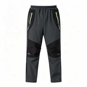 Pantalones de Senderismo Cortavientos para Hombre, Pantalones Deportivos Transpirables de Softshell Impermeables para Trekking, Escalada y Entrenamiento - Product Image 1