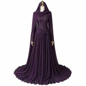 Vestido Abaya Islámico Modesto con Capucha en Color Rosa Pálido, Elegante Vestido de Oración Musulmán Estilo Dubái, Kaftán Largo de Poliéster para Eid - Product Image 5