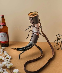 Mug en corne de style nordique Viking, fait main, écologique, en matériau organique, forme personnalisée, tasse à bière et chopes à ale en corne naturelle - Product Image 6
