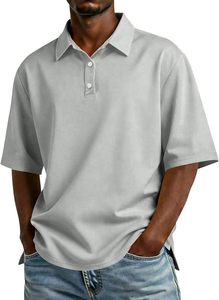 Camisa Polo de Lujo para Hombre, Mezcla de Algodón de Alta Calidad, Manga Corta, Informal, para Negocios, Golf, Tenis, Ropa Deportiva, Bordado Personalizado - Product Image 3