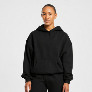 Sudadera Extra Grande de Alta Calidad para Mujer, Sudadera con Capucha Gruesa para Otoño e Invierno, Sudadera Holgada Informal Personalizada para Mujer - Product Image 1
