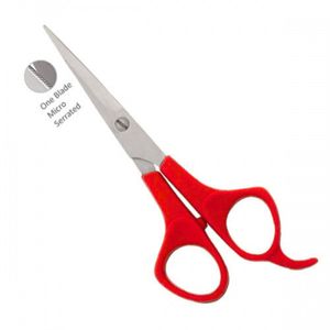 Ciseaux de barbier à manche rouge vibrant, acier inoxydable de haute qualité, ciseaux à cheveux professionnels, outils de styliste de salon - Product Image 1