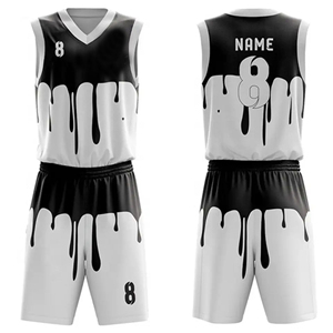 Tenue de basketball respirante, vêtements de sport confortables pour les entraînements d'équipe et les matchs sur le terrain, conception personnalisée, fournisseur en gros OEM ODM - Product Image 3