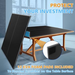 Tavolo da Ping Pong Nero di Media Dimensione 8 Piedi, Pieghevole e Portatile per Giochi al Chiuso - Product Image 5