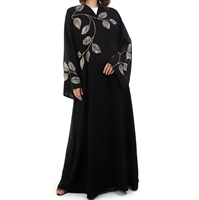 Robe longue Abaya musulmane pour femmes adultes, style arabe de Dubaï, couleur unie, traditionnelle, en polyethersulfone, vintage, de haute qualité, vente en gros