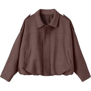 Veste en daim véritable pour femme, en cuir de chèvre, design personnalisé, manteau en daim pour femme, vêtements d'extérieur tendance, fabricant OEM - Product Image 2