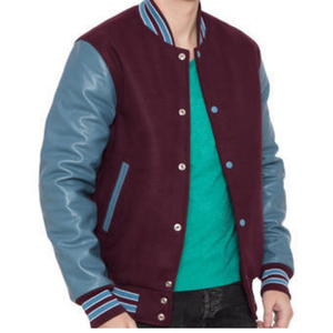 Chaqueta Varsity de Invierno para Hombre, Color Sólido, Alta Calidad, Informal, Teñido Liso, Precio al por Mayor - Product Image 5