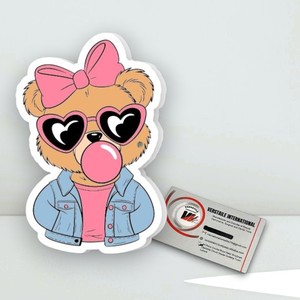<b>Cute</b> <b>Bear</b> Pink Bow Heart Sunglasses Bubble Gum Blue Jacket Summer Acrylic Butterfly Eyelash Extension Palette for Lash Artists - Product Image 5