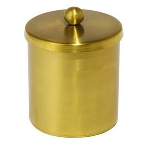 Antique Brushed Gold Metal Canister Set Elegant Handmade Kitchen Pantry Organization Moisture Proof Brass <b>Storage</b> Jar For Sale - Product Image 4