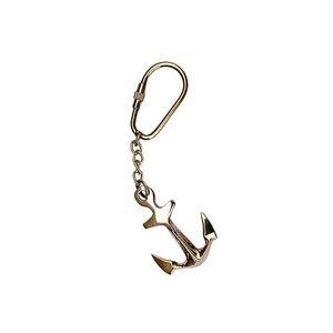 Porte-clés Ancrage Nautique en Laiton Vintage, Anneau de Clés Maritime Décoratif, Support de Clés Thème Océan Marin, Accessoire Cadeau - Product Image 1