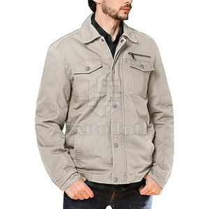Veste bomber coupe-vent pour homme, best-seller, qualité supérieure, 100% coton, col montant, logo sur le devant, fabriquée au Pakistan pour l'hiver - Product Image 2