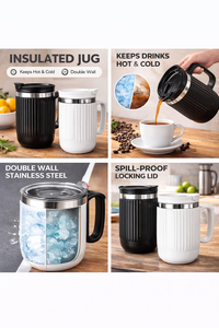 Mug à café en acier personnalisé avec personnalisation et impression pour une utilisation promotionnelle au bureau - Édition Thanksgiving et Halloween - Product Image 3