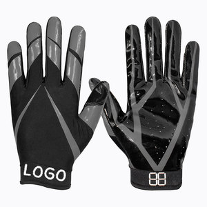 Gants de football américain professionnels de haute qualité pour receveurs, respirants, avec grip en silicone sur toute la paume, adhérence optimale du fabricant - Product Image 5