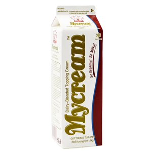 Expédition directe usine Crème non laitière en gros OEM/ODM HALAL Boulangerie Mycream Crème de garniture mélangée ivoire 1KG Desserts - Product Image 1