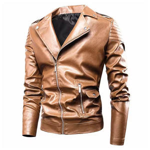 Men's Black Leather Biker <b>Jacket</b> Slim Fit Motorcycle Moto <b>Jacket</b> <b>Zip</b> <b>Up</b> Casual Outerwear windproof breathable premium quality - Product Image 1