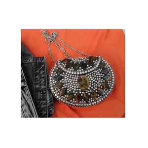 Bolso de mano de diseño de mosaico hecho a mano de metal asequible de alta calidad para mujer a precio mayorista de India - Product Image 1