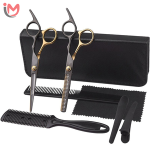 Kit de Tijeras para Cortar Cabello con Puntas Redondeadas, Tijeras Profesionales para Peluquería, Kit de Corte de Cabello para Salón, Barbería, Uso Infantil y de Bebés, OEM - Product Image 5