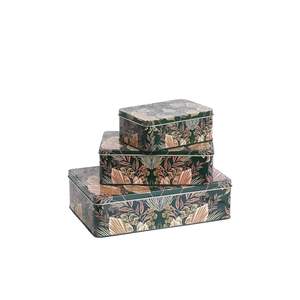 Rectangular Tin Storage <b>Box</b> Airtight Container for <b>Cookies</b> Namkeen Chocolates Multipurpose Lightweight & Durable - Product Image 2