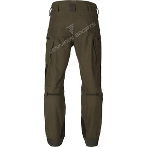 Pantalon de chasse professionnel pour homme, hiver/été, en cuir/toile, coupe-vent, imperméable, respirant, logo personnalisé, extérieur - Product Image 2