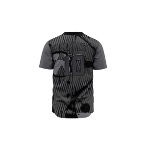 Custom Blank 100% Polyester Button <b>Down</b> Baseball Shirt Custom Baseball Jersey - Product Image 2