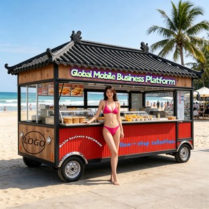 Carrito de Comida Móvil Personalizable con Parrilla y Equipo Comercial para Sándwiches de Champiñones <span class=keywords><strong>Portobello</strong></span> - Product Image 1