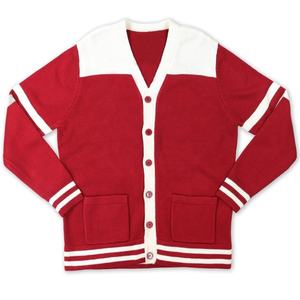 Long Sleeve DST Open Front Single Button Closure High Quality Breathable <b>Cardigan</b> Soft 100% Cotton Knit Sweater Embroidery - Product Image 3