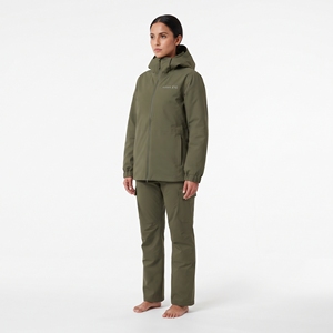 Chaqueta de Esquí Impermeable para Mujer Hawkeye, con Capucha, Verde, Aislamiento Sintético, Ropa para Exteriores - Product Image 6