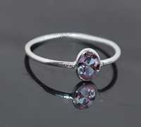 Bague solitaire vintage en argent sterling avec alexandrite violette taille ovale, pureté VVS, sertie à griffes, idéale pour mariage ou cadeau de fête