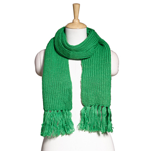 Solid Color Unisex Knitted <b>Scarf</b> - Basicl Winter Wrap - Custom Logo Soft Pique Knit Neck Warmer - Product Image 6
