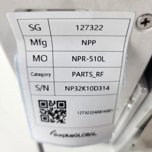 NOUVEAU Régulateur de Pression Manuel POWER PLASMA NPR-510L - Équipement et Pièces Semi-conductrices de Renommée Mondiale à Confiance Mondiale - Product Image 6