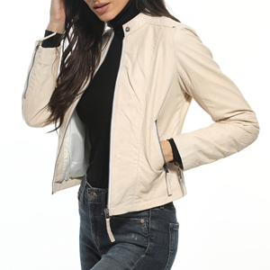 2026 Classic <b>New</b> Design Women Leather Jacket High Quality Printed Breathable Eco-Friendly Quick Dry Cotton Filled Winter Sale - Product Image 4