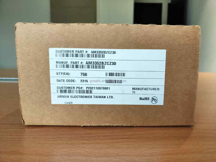 TI ARM Cortex-A8 Embedded Processor AM3352BZCZ30 excess stock, 126 pcs 1BOX original pack