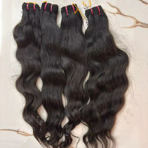 Extensiones de Cabello Humano Virgen Indio con Ondas Sueltas |   Proveedor de Extensiones de Cabello Natural Remy - Product Image 1