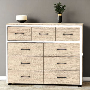 Customizable 9-Drawer <b>Wooden</b> <b>Chest</b> Handmade in Malaysia Classic Modern Design for Bedroom Living Room Bathroom Home Furniture - Product Image 1