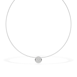Collar de diamantes de corte redondo certificado por IGI, collar de diamantes creados en laboratorio para uso diario de proveedor y fabricante indio. - Product Image 2