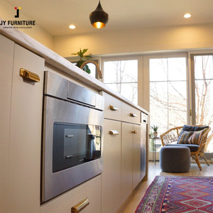 JY Vietnam lujo diseño moderno gabinetes de cocina de alta calidad estilo europeo de madera maciza MDF madera contrachapada sin marco cajón deslizante - Product Image 2