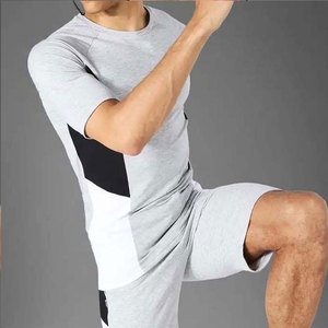 ชุดลำลองฤดูร้อนสองชิ้นสำหรับผู้ชาย Econex Sports ลายพิมพ์ตัวอักษร เสื้อและกางเกงขาสั้น ผ้าฝ้ายผสมเนื้อนุ่ม ระบายอากาศได้ดี ป้องกันรอยยับ - Product Image 6