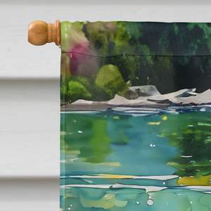 Gran Multicolor porche manga poste decorativo patio Banner ilustraciones boca grande bajo casa bandera colgante de pared poliéster-Multicolor - Product Image 3