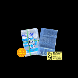 Sacs en plastique transparents de qualité alimentaire 12 x 24 cm, marque Blu Rabbit, en polypropylène thermoscellable, fabriqués en Indonésie, vente en gros - Product Image 2