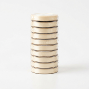 12mm Pale Ivory Single Face Satin Ribbon Manufacturer 10 Rolls x 8 Meter for Baby Keepsake <b>Boxes</b> Nursery Gift Packaging Bulk - Product Image 1
