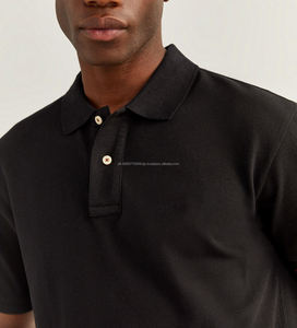 Vente en gros séchage rapide coupe ajustée 100% coton impression personnalisée sublimation athlétique 4 voies extensible polo de golf pour hommes - Product Image 6